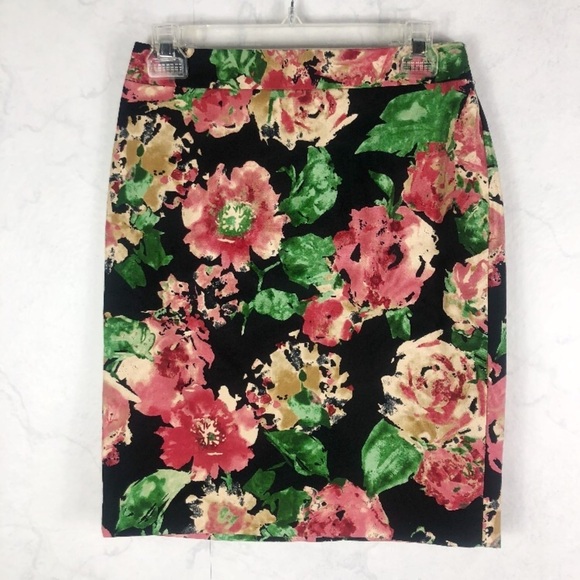 [Talbots] Classic Floral Pencil Skirt - Picture 1 of 2